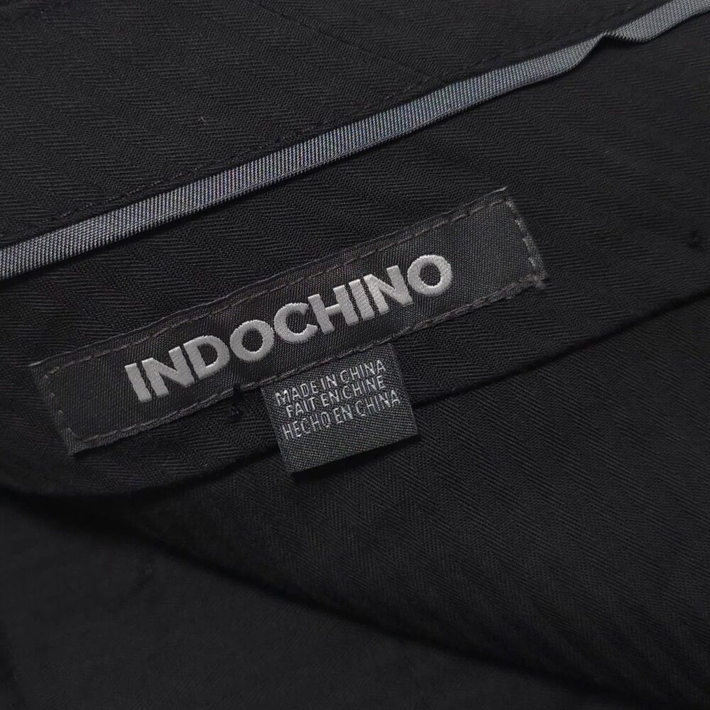 INDOCHINO NEW Black Dress Pants‎ Slim Fit Flat Front Size 34x36 - Picture 2 of 13